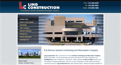 Desktop Screenshot of lingconstructioninc.com